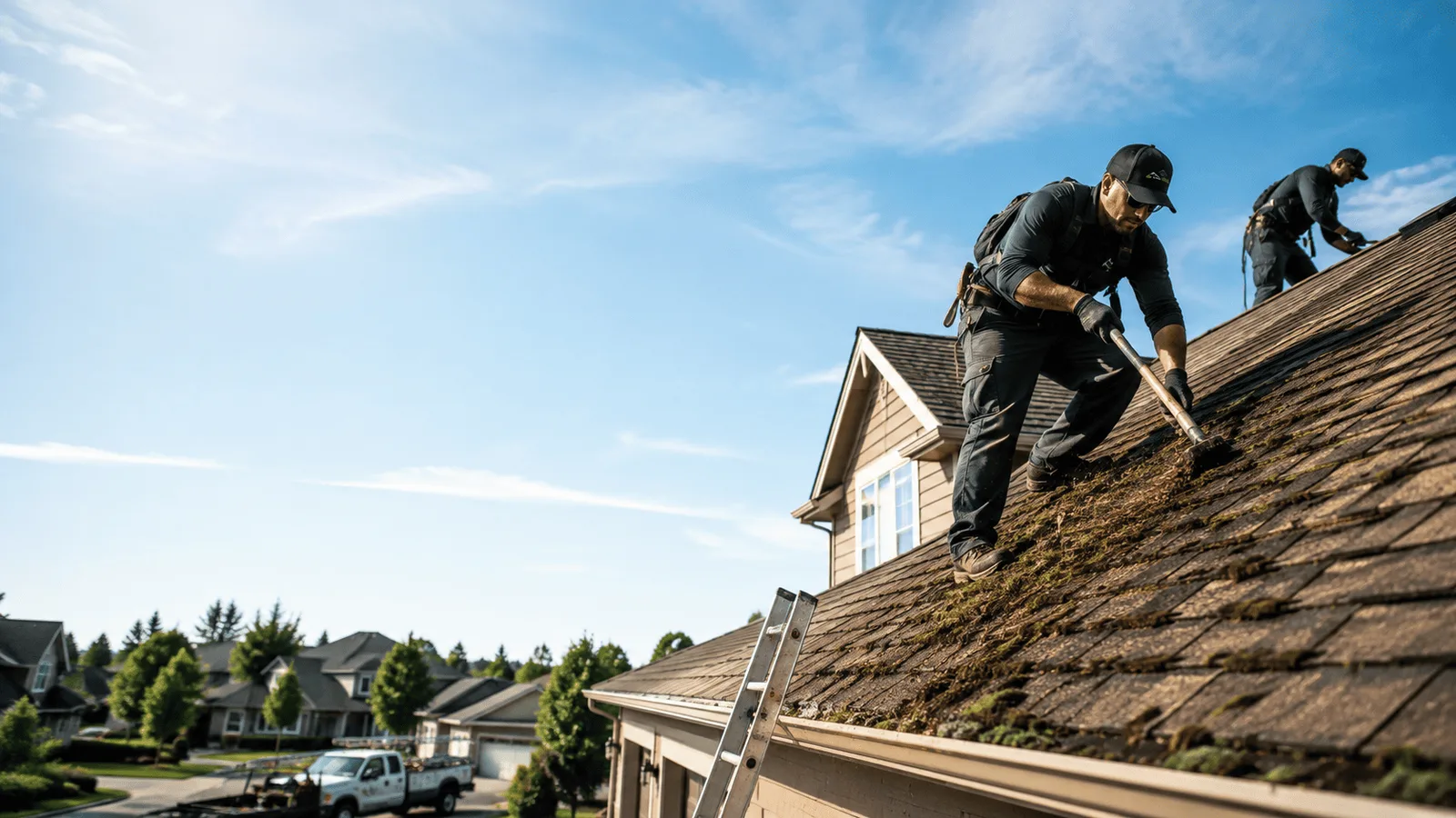 Roof Moss Removal in Pitcairn, PA near me